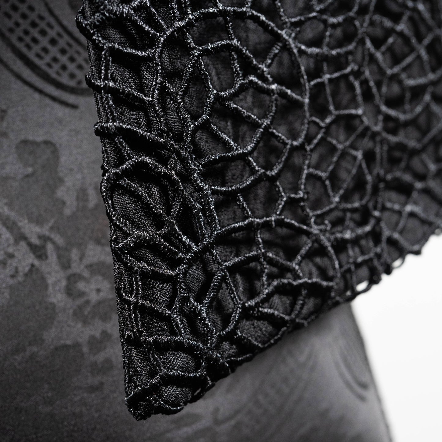 Nikita Vest - Black Lace Web
