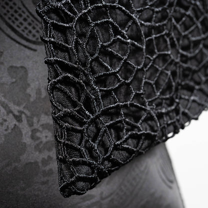 Nikita Vest - Black Lace Web