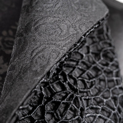 Nikita Vest - Black Lace Web