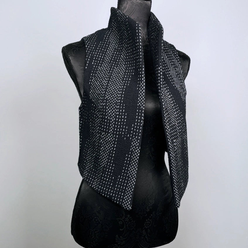 Black and white ladies vest event wear evening wear melbourne made eloise the label 