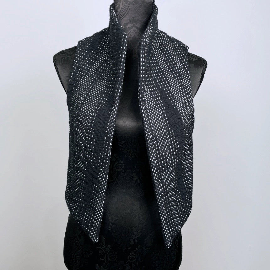 Black and white ladies vest event wear evening wear melbourne made eloise the label 