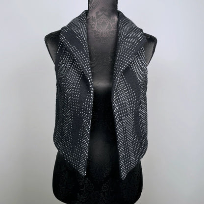 Black and white ladies vest event wear evening wear melbourne made eloise the label 