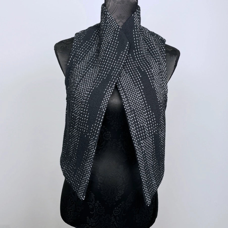Black and white ladies vest event wear evening wear melbourne made eloise the label 