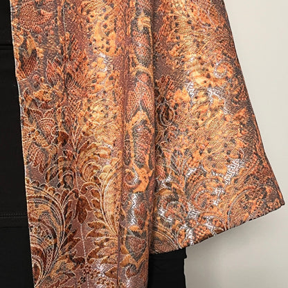 Evening Coat  With Vintage Brooch - Golden Snake - One Of A Kind