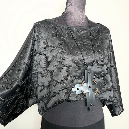 Allure Top - Black Mesh Camo - One Of A Kind