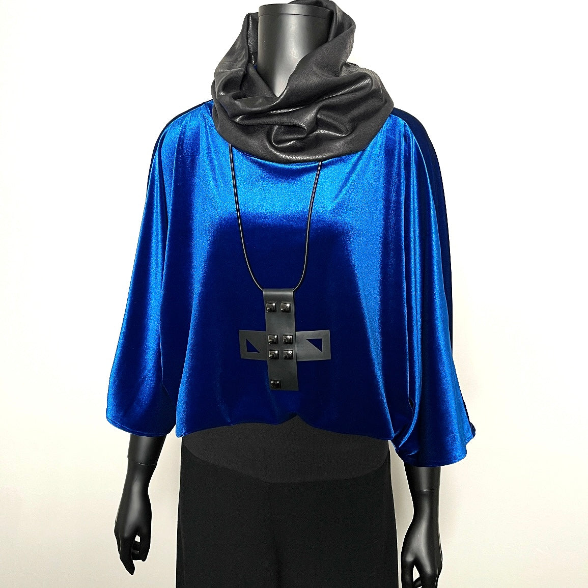 blue velvet top evening top made in melboune eloise the label 