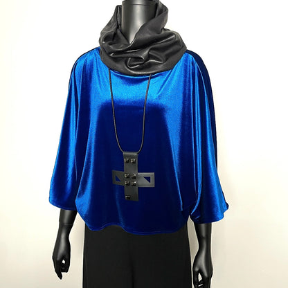 blue velvet top evening top made in melboune eloise the label 