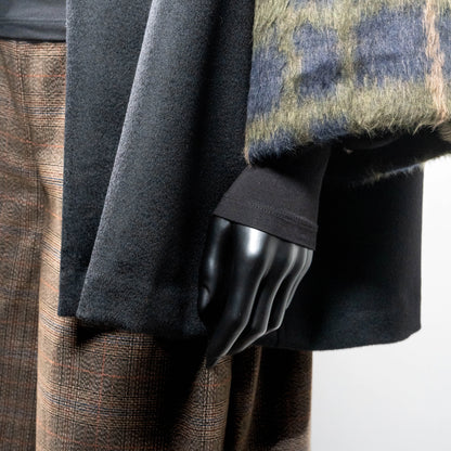 Wide Leg Pant - Stretch Plaid
