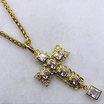 Provenance Gold Cross Necklace