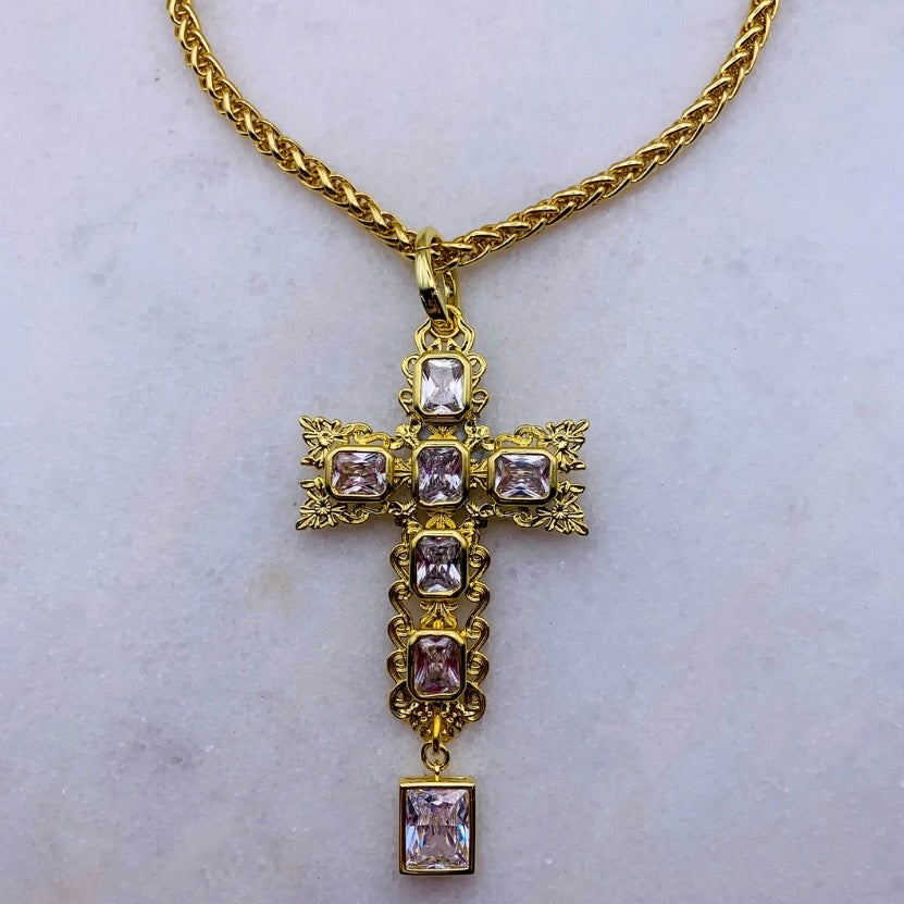 Provenance Gold Cross Necklace