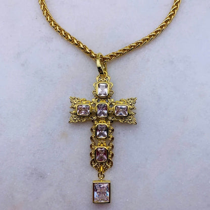 Provenance Gold Cross Necklace