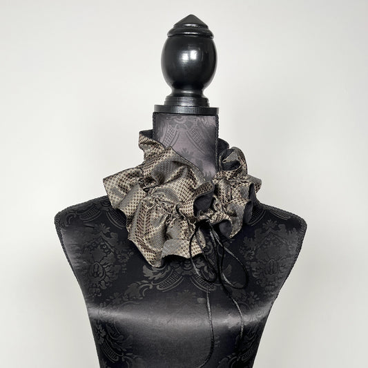 Ruffle Scarf - Upcycled Vintage Tie