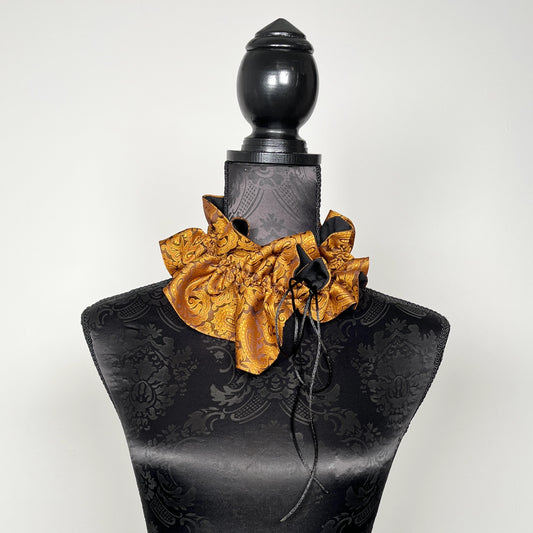 Ruffle Scarf - Upcycled Vintage Tie