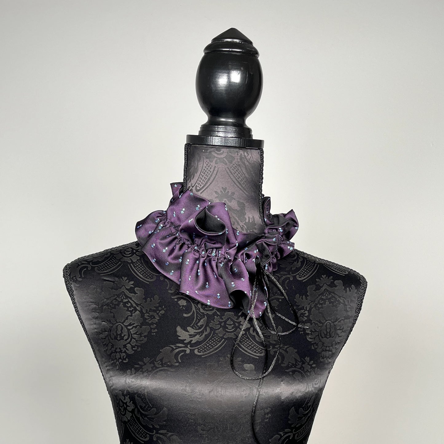 Ruffle Scarf - Upcycled Vintage Tie