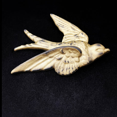 gold resin swallow brooch necklace handmade in melbourne made jewellery statement jewelry bold accessory eloise the label 