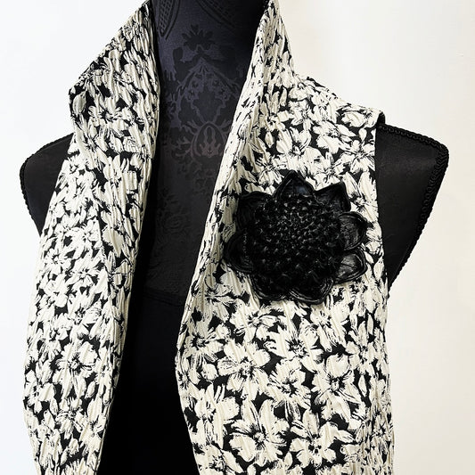 waratah black resin brooch statement brooch jewellery handmad in melbourne made jewellery bold eloise the label