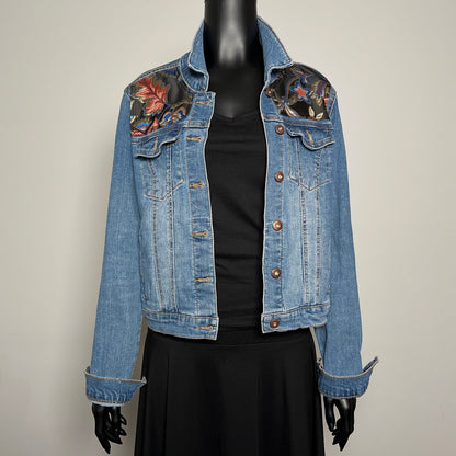 Eloise Upcycled - Denim Jacket - Luxe Brocade