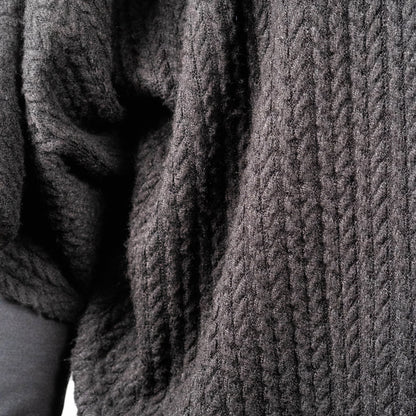 Whisper Top - Black Jacquard Knit