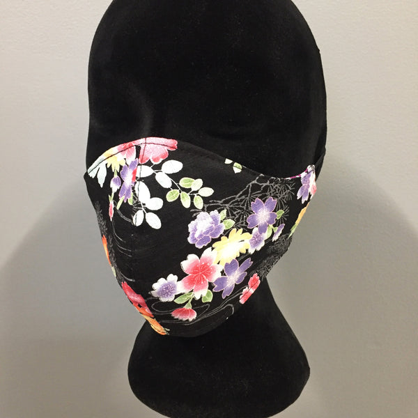 Eloise the label cotton fabric face mask in delicate oriental floral