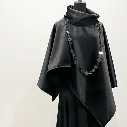 Long Swoop Necklace - Half Moon