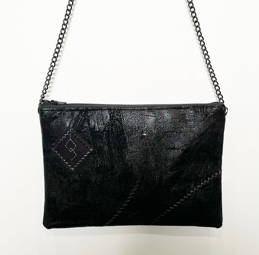 faux leather suede bag handmade in melbourne shoulder bag evening purse fabric bag stylish bag unique bag statement accessories australian made bags eloise the label