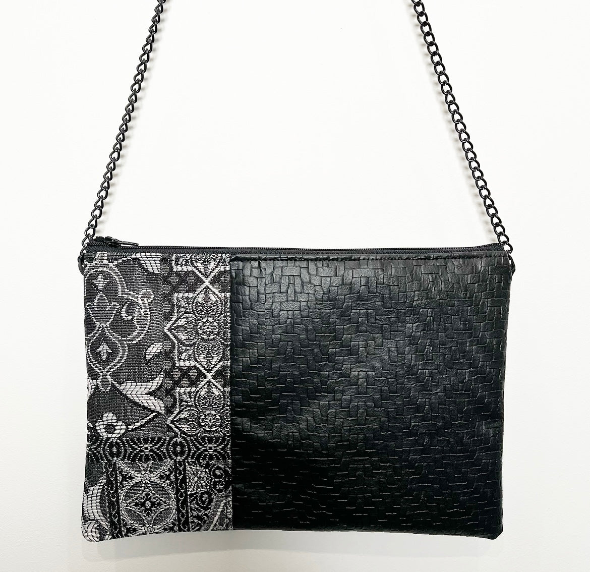 silver grey jacquard brocade bag handmade in melbourne shoulder bag evening purse fabric bag stylish bag unique bag statement accessories australian made bags eloise the label
