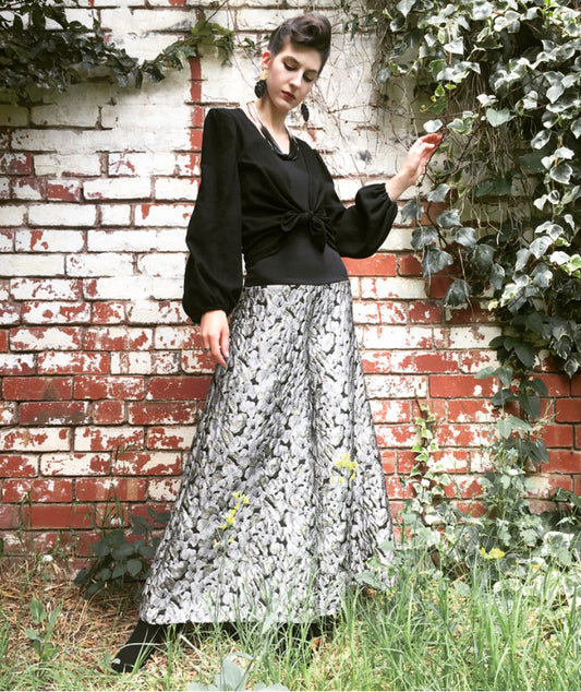 palazzo pant flare pant brocade pant ladies apparel high waisted pant stylish clothing handmade in melbourne classy elegant clothing timeless pieces timeless clothing classic style unique clothing unique style ageless style luxe fabrics statement clothing statement style evening style clothing womens clothing made in australia eloise the label