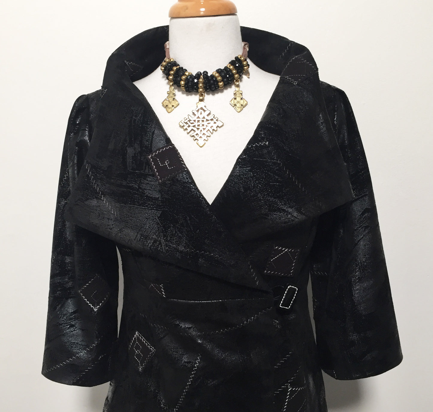womens coat dress ladies apparel stylish clothing handmade in melbourne classy elegant clothing timeless pieces timeless clothing classic style unique clothing unique style ageless style luxe fabrics statement clothing statement style evening style clothing black faux leather jacket womens clothing made in australia eloise the label