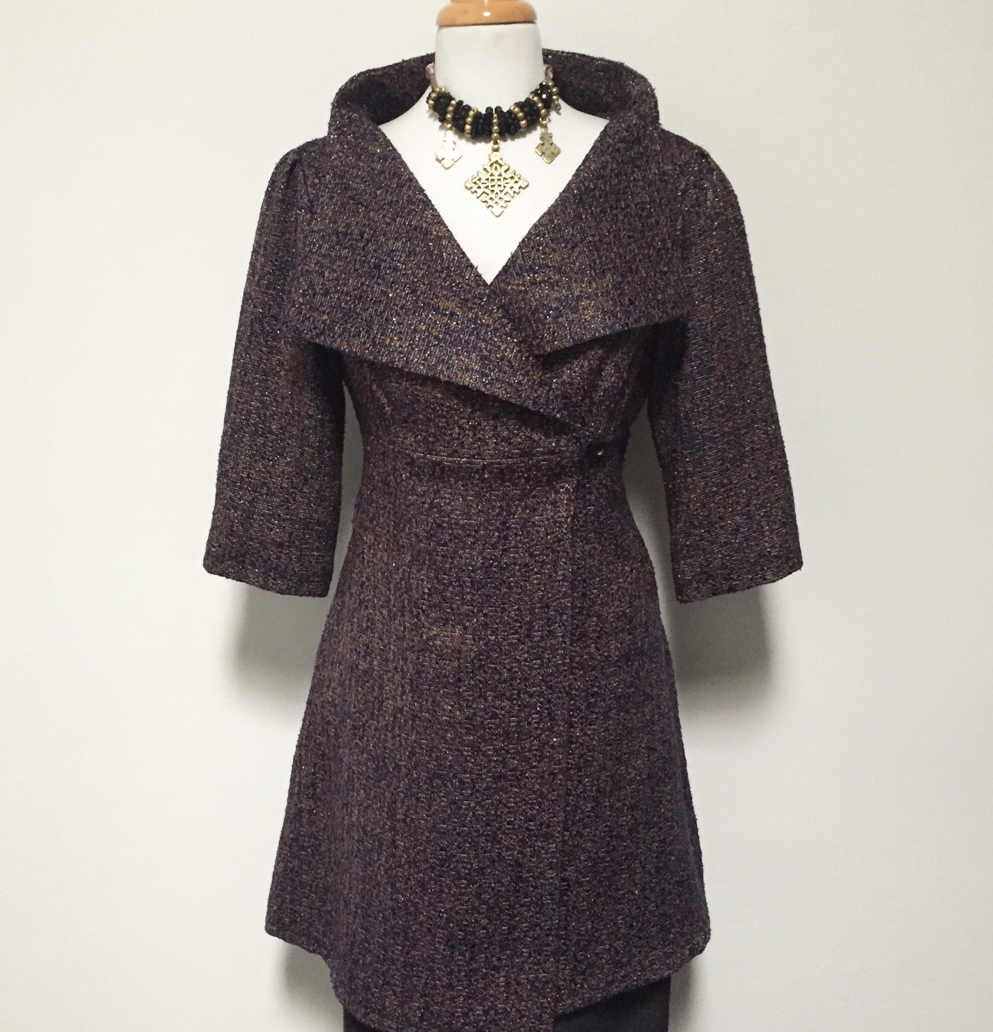 womens coat dress ladies apparel stylish clothing handmade in melbourne classy elegant clothing timeless pieces timeless clothing classic style unique clothing unique style ageless style luxe fabrics statement clothing statement style evening style clothing purple jacket womens clothing made in australia eloise the label