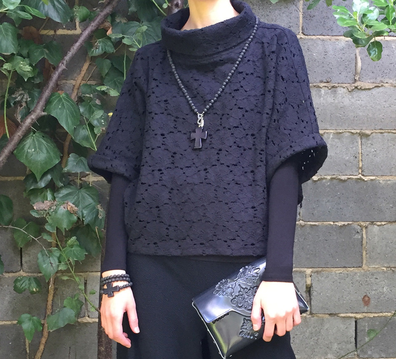 black lace top ladies top womens apparel stylish clothing handmade in melbourne classy elegant clothing timeless pieces timeless clothing classic style unique clothing unique style ageless style luxe fabrics statement clothing statement style clothing womens clothing made in australia eloise the label