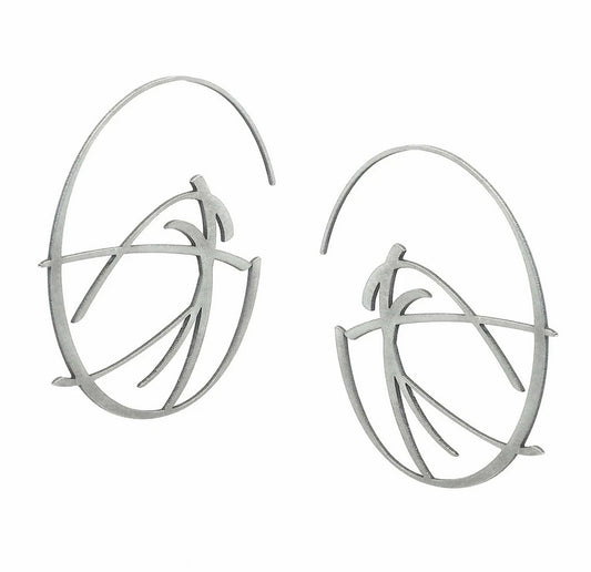 hoop earrings handmade statement earrings gold handmade in melbourne australian made jewellery eloise the label