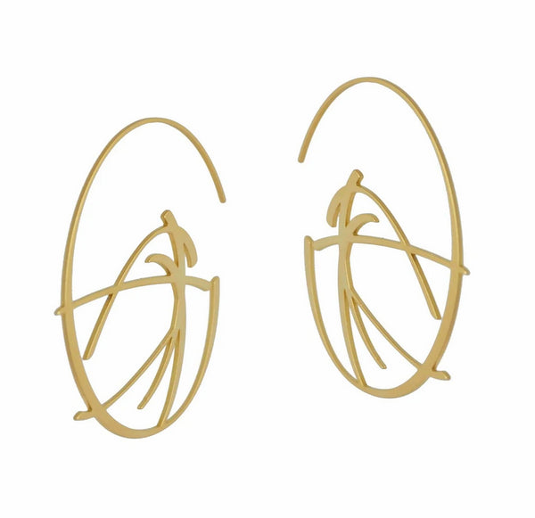 hoop earrings handmade statement earrings gold handmade in melbourne australian made jewellery eloise the label