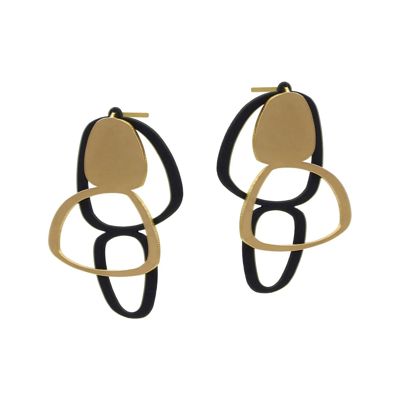 handmade statement earrings gold handmade in melbourne australian made jewellery eloise the label