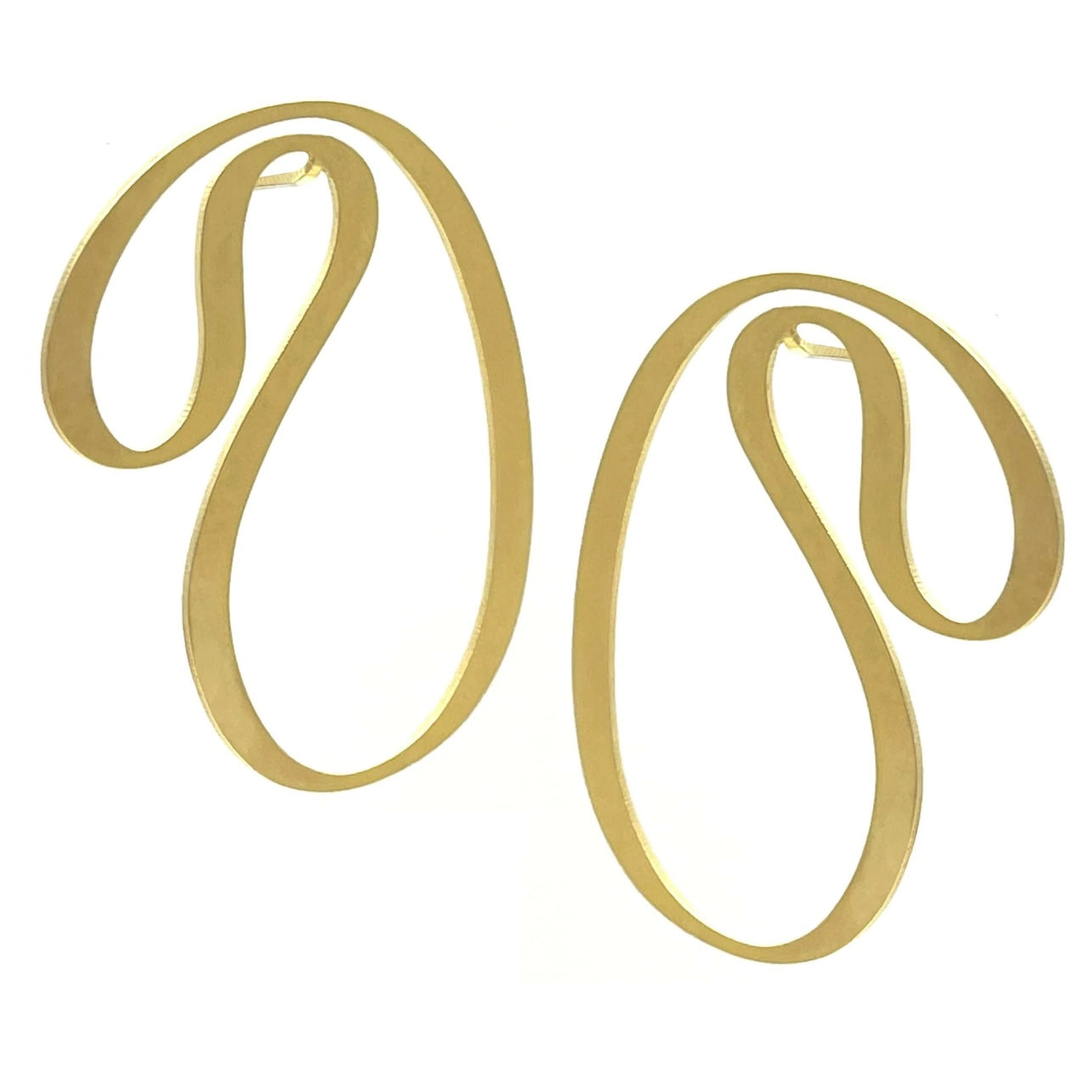 handmade statement earrings gold handmade in melbourne australian made jewellery eloise the label