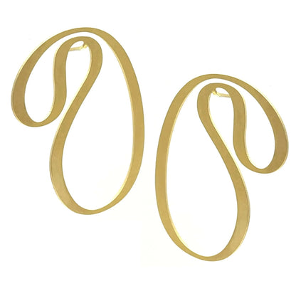 handmade statement earrings gold handmade in melbourne australian made jewellery eloise the label