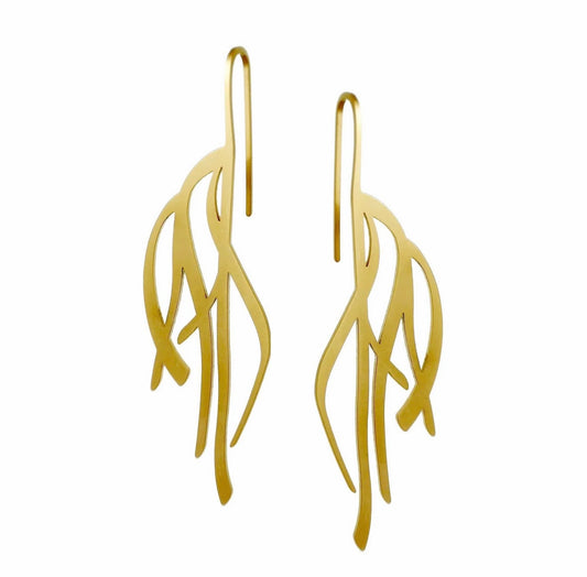 handmade statement earrings gold handmade in melbourne australian made jewellery eloise the label