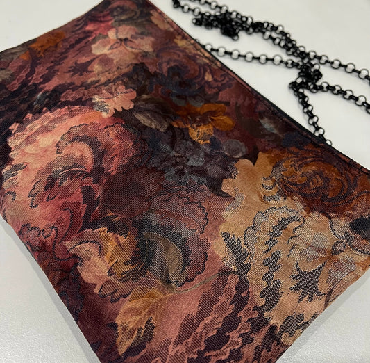 jacquard brocade bag handmade in melbourne shoulder bag evening purse fabric bag stylish bag unique bag statement accessories australian made bags eloise the label