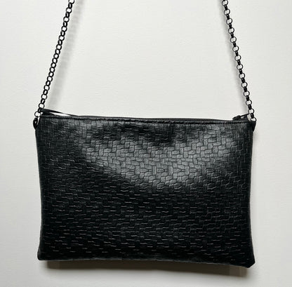 Lucky Charm Shoulder Bag - Silver grey paisley