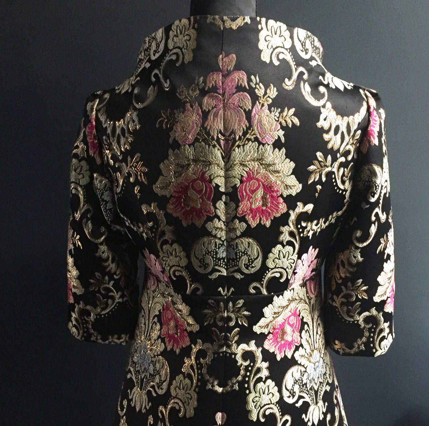 brocade jacket coat dress ladies apparel stylish clothing handmade in melbourne classy elegant clothing timeless pieces timeless clothing classic style unique clothing unique style ageless style luxe fabrics statement clothing statement style evening style clothing floral brocade jacket womens clothing made in australia eloise the label