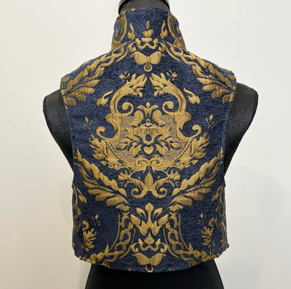 brocade vest womens vest ladies clothing unique clothes handmade in melbourne timeless clothing unique style classy elegant statement clothing luxe fabrics evening clothing australian made clothing eloise the label