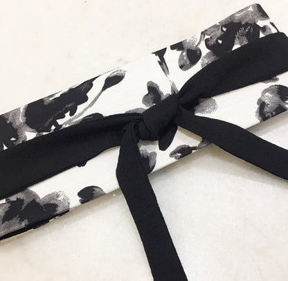 obi belt black and white melbourne made ladies clothing stylish clothing handmade in melbourne classy elegant clothing timeless pieces timeless clothing classic style unique clothing unique style ageless style luxe fabrics statement clothing statement style evening style womens clothing australian made clothing made in australia eloise the label