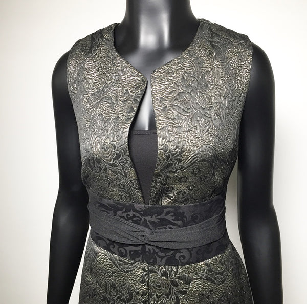 brocade vest ladies apparel stylish clothing handmade in melbourne classy elegant clothing timeless pieces timeless clothing classic style unique clothing unique style ageless style luxe fabrics statement clothing statement style evening style clothing floral vest womens clothing made in australia eloise the label