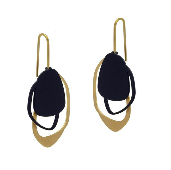 drop earrings handmade statement earrings gold handmade in melbourne australian made jewellery eloise the label