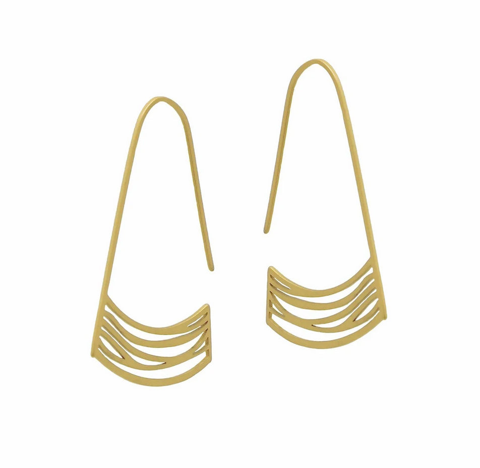 drop earrings handmade statement earrings gold handmade in melbourne australian made jewellery eloise the label