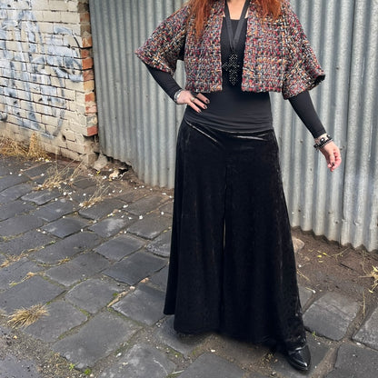 womens bolero jacket ladies apparel stylish clothing handmade in melbourne classy elegant clothing timeless pieces timeless clothing classic style unique clothing unique style ageless style luxe fabrics statement clothing statement style evening style clothing womens plaid jacket clothing made in australia eloise the label