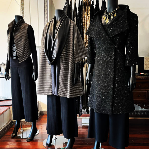 womens coat italian jacquard coat jacket swing coat ladies clothing stylish clothing handmade in melbourne classy elegant clothing timeless pieces timeless clothing classic style unique clothing unique style ageless style luxe fabrics statement clothing statement style evening style clothing womens clothing made in australia eloise the label